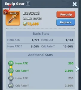 Hero mechanic