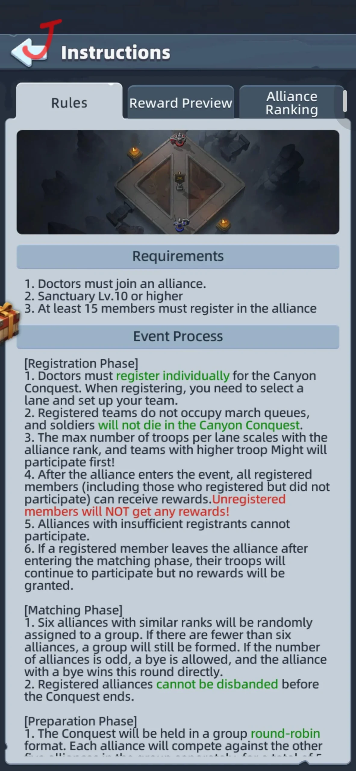 Last Asylum Plague Canyon Conquest event guide screenshot 2 of 7